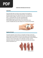 Hand Therapy Putty Exercises Guide | PDF | Thumb | Limbs (Anatomy)