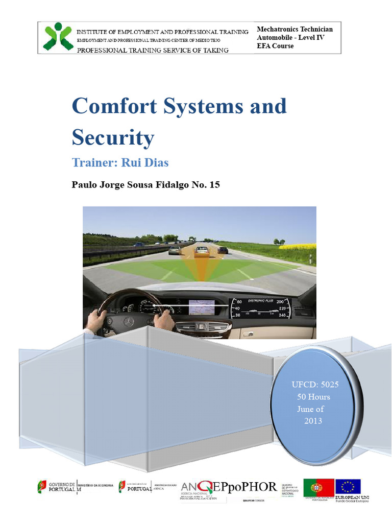 Comfort and Safety Systems in Cars | PDF | Land Vehicles | Automotive ...
