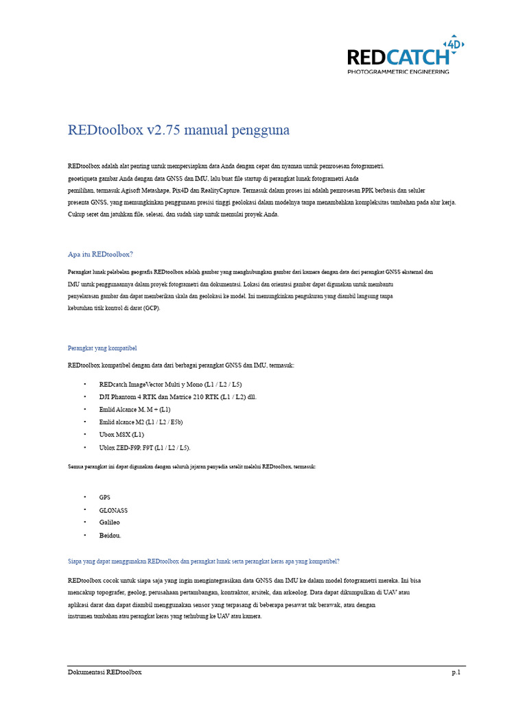 Panduan Pengguna REDtoolbox v2.75 | PDF