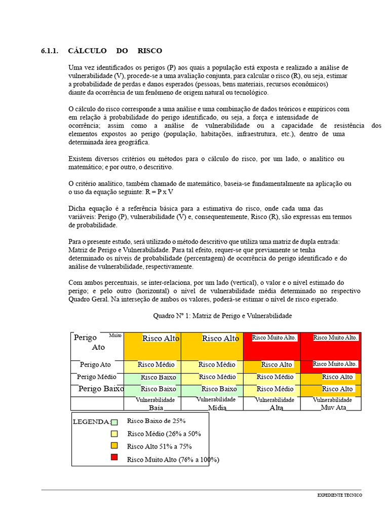 Cálculo e Análise de Risco Natural | PDF | Enchente | Erosão