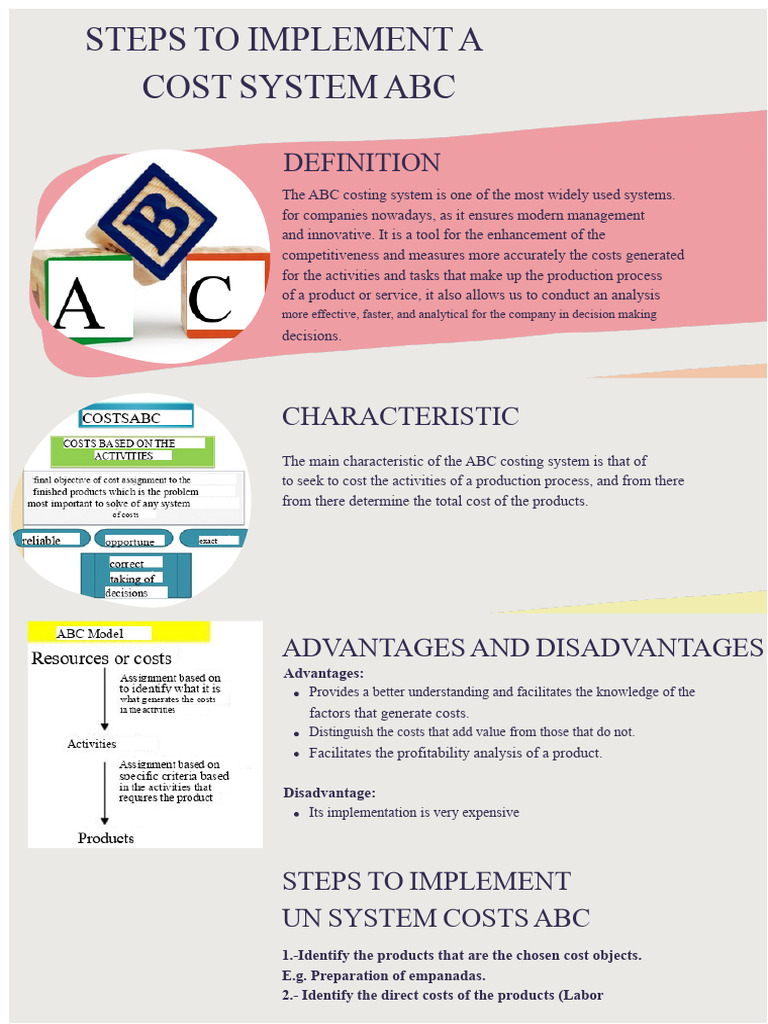 Steps To Implement An Abc Costing System | PDF