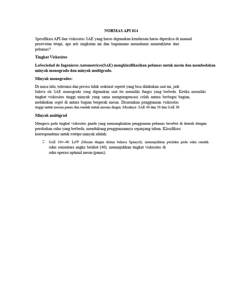 Norma API 614 Dan Acea | PDF