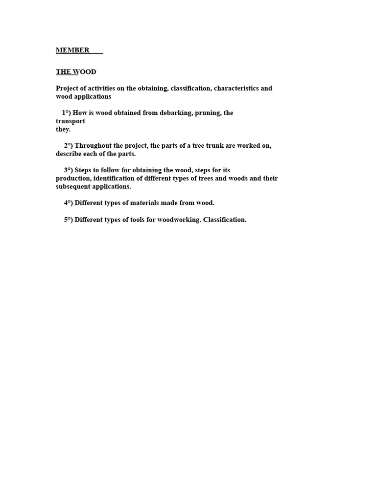 Practical Work On Wood. | PDF | Wood | Drill