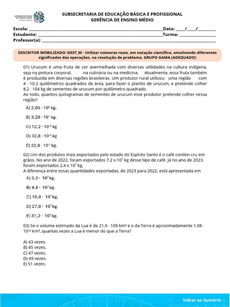 Caderno de Apoio Recomposição - 1 Ama - 1. Série - Mat - Gama ...