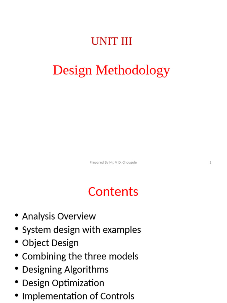 UNIT 3 DesignMethodology | PDF | Conceptual Model | System