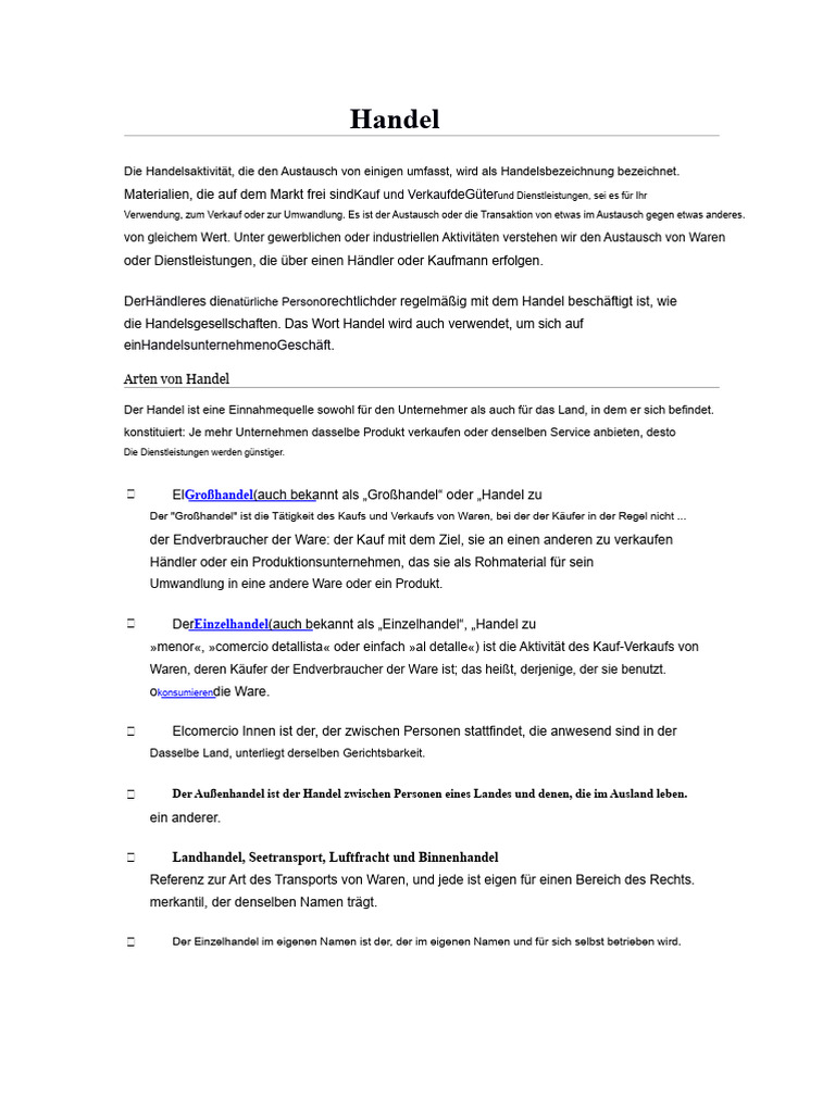 Handel | PDF