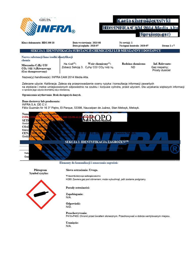 HDS Azotu Infra | PDF