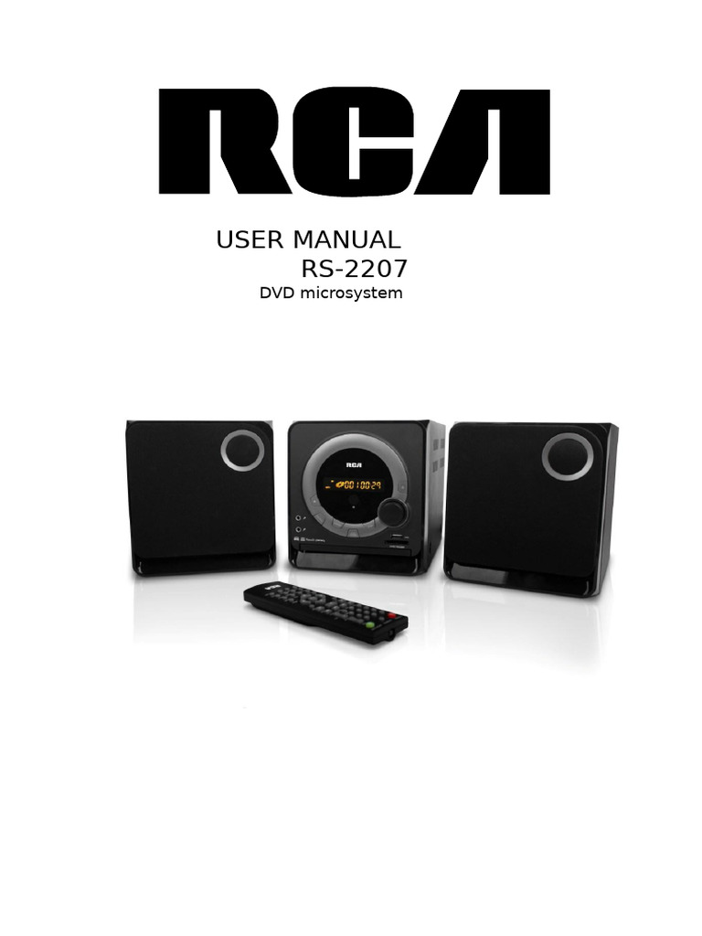 Manual Rca Rs 2207 | PDF | Compact Disc | Dvd