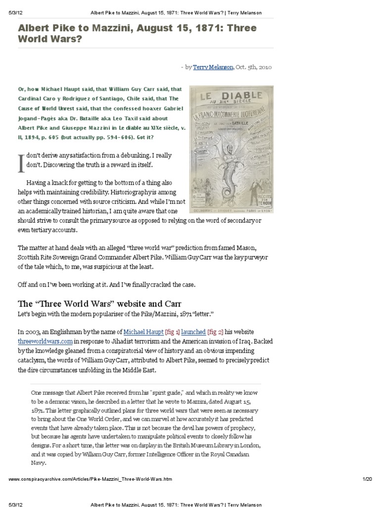 Albert Pike to Mazzini, August 15, 1871_ Three World Wars_ _ Terry
