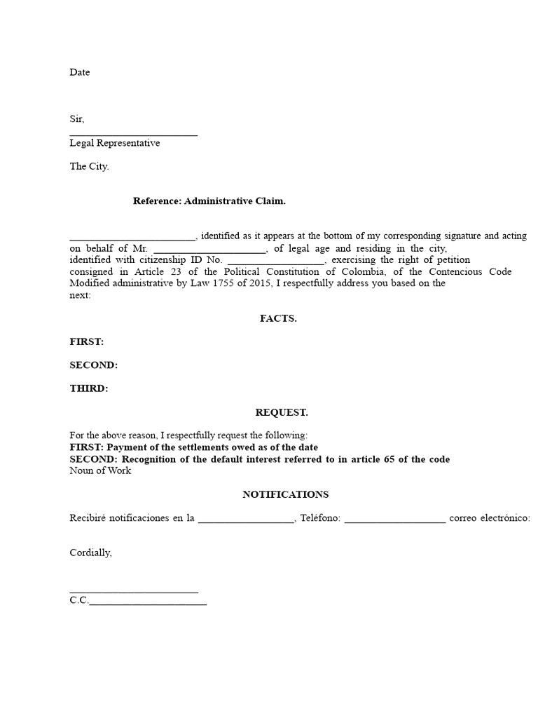 Administrative Claim for Settlement Payment | PDF