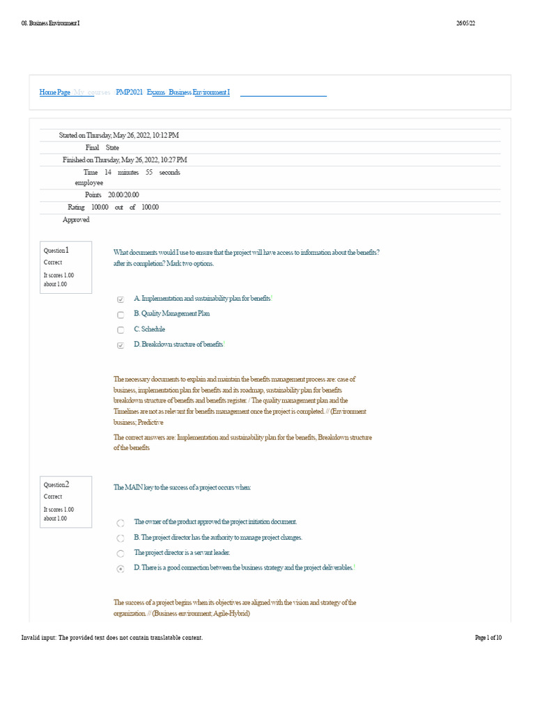 Business Environment I | PDF | Internal Rate Of Return | Scrum ...