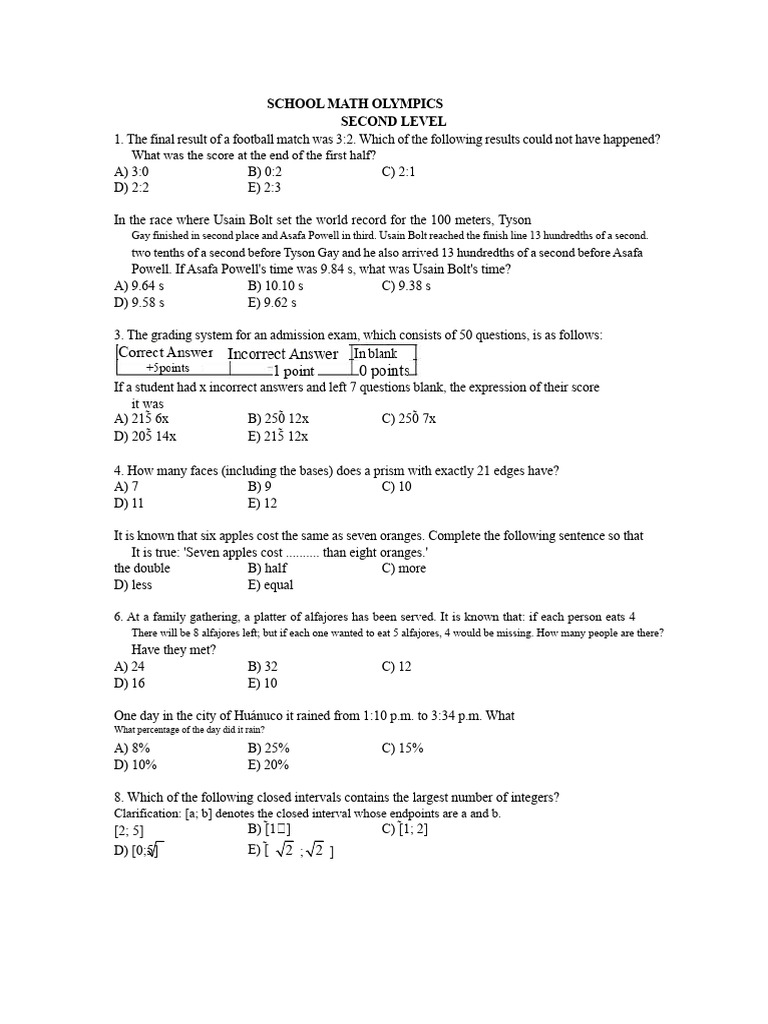 School Mathematics Olympics II Level | PDF | Euclidean Plane Geometry ...