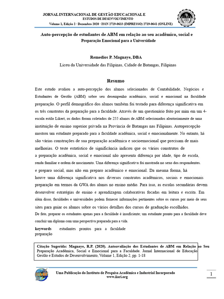 Pesquisa | PDF | Emoções | Aprendizado