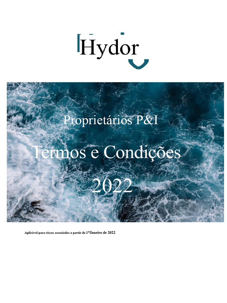 Termos e Condições de Proprietários P&I | PDF | Seguro | Estado