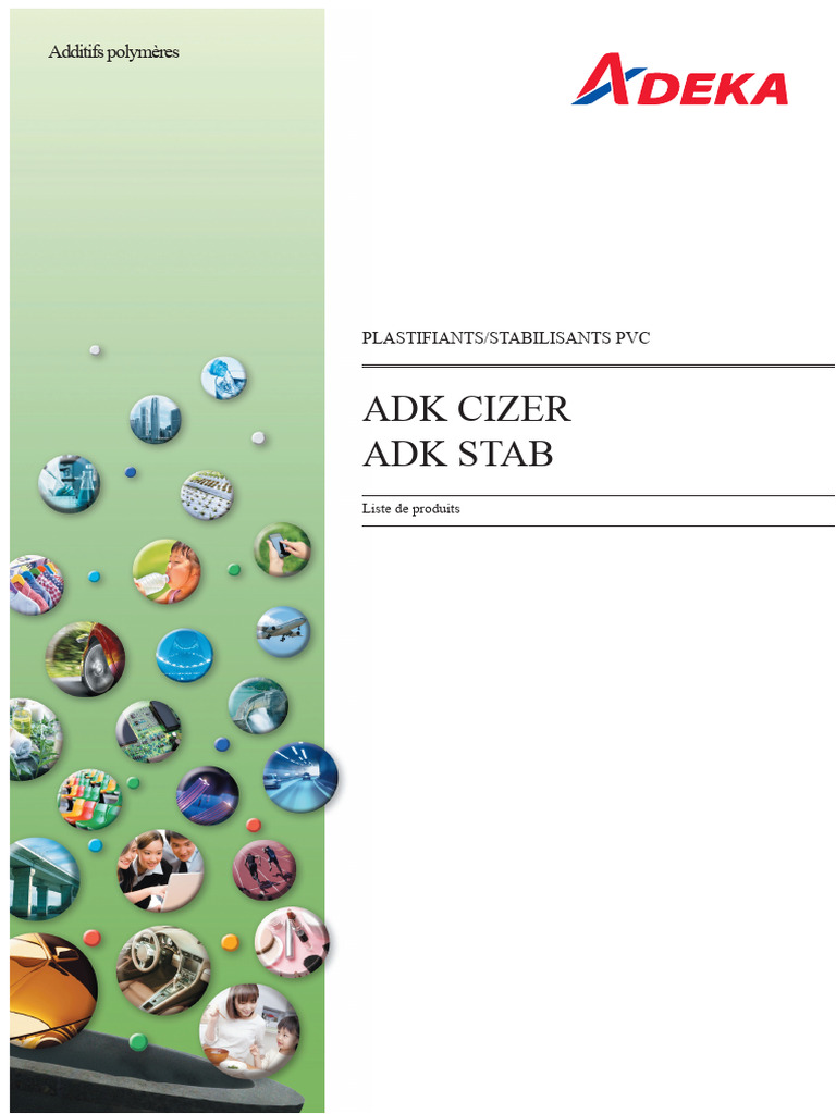 Adk Cizer Adk Stab: Additifs Polymères | PDF | Polychlorure de vinyle ...