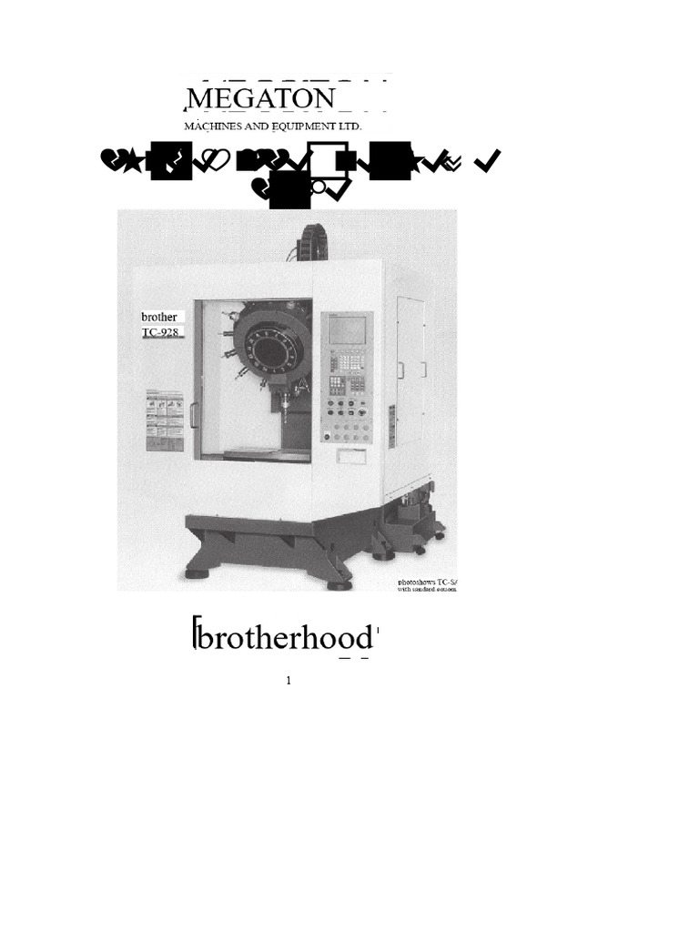Brother TC Series Operation Manual | PDF | Rotation | Parameter ...