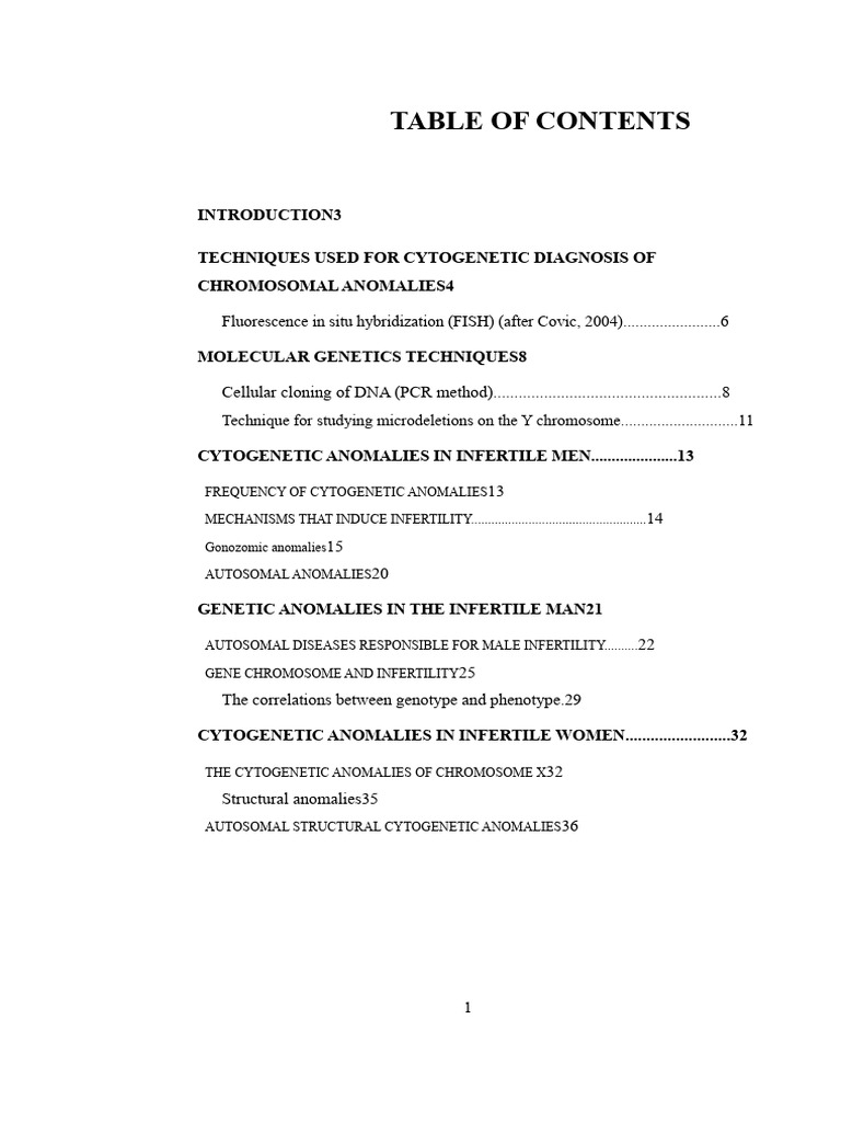 Cytogenetic Diagnosis of Infertility | PDF | Polymerase Chain Reaction ...