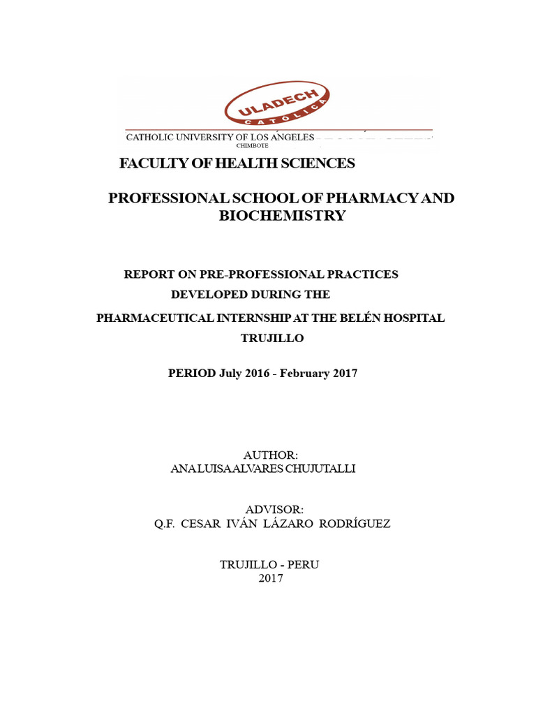 Luisa's Final Report | PDF | Pharmacy | Prescription Drugs