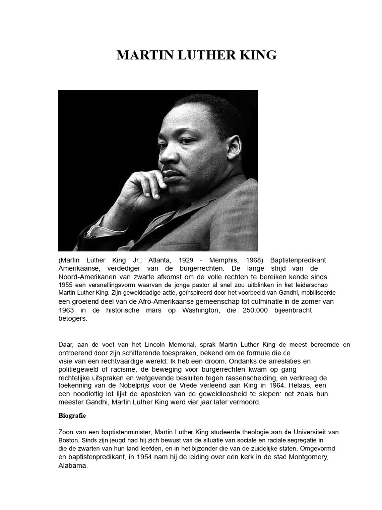 Martin Luther King | PDF
