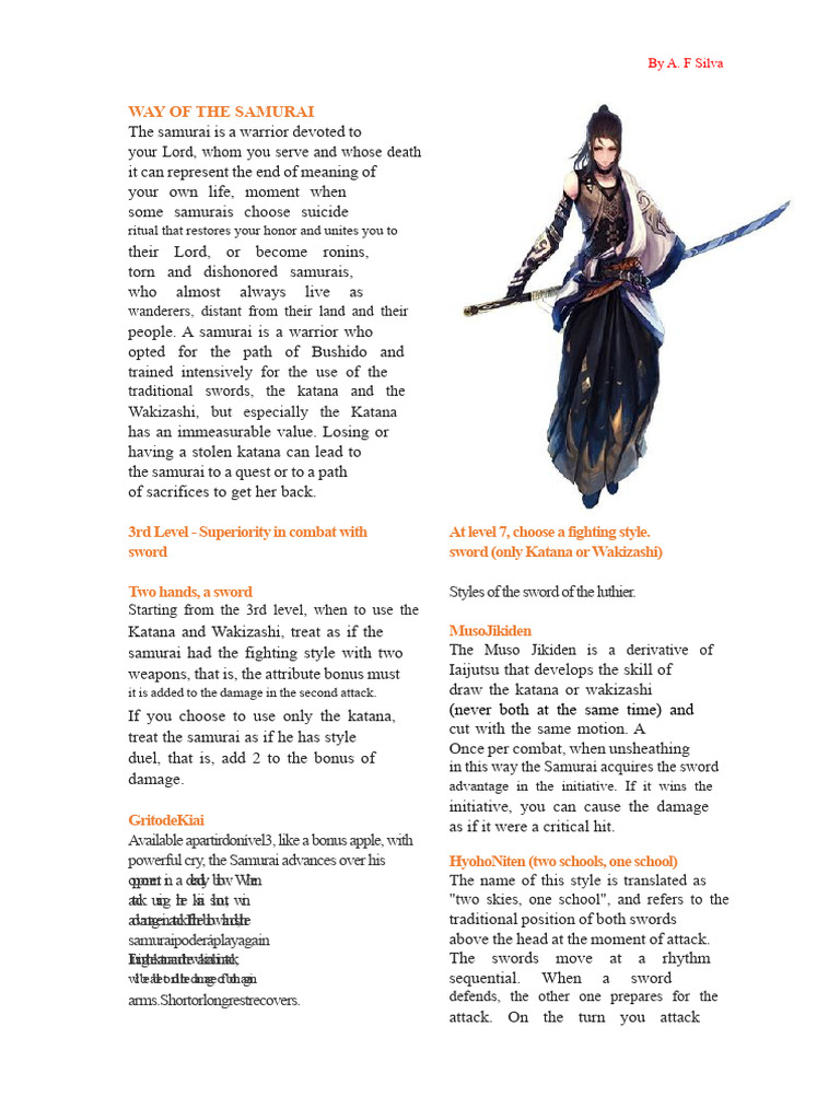 Samurai Combat Techniques and Bushido | PDF | Bushido | Samurai
