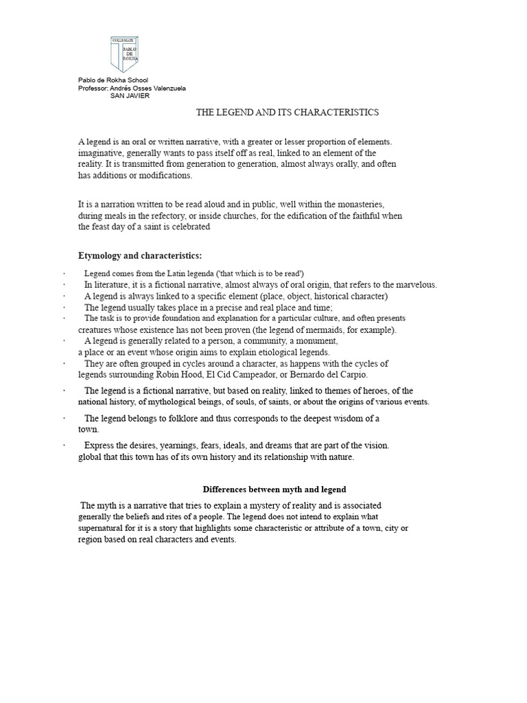 Legend visual data 6