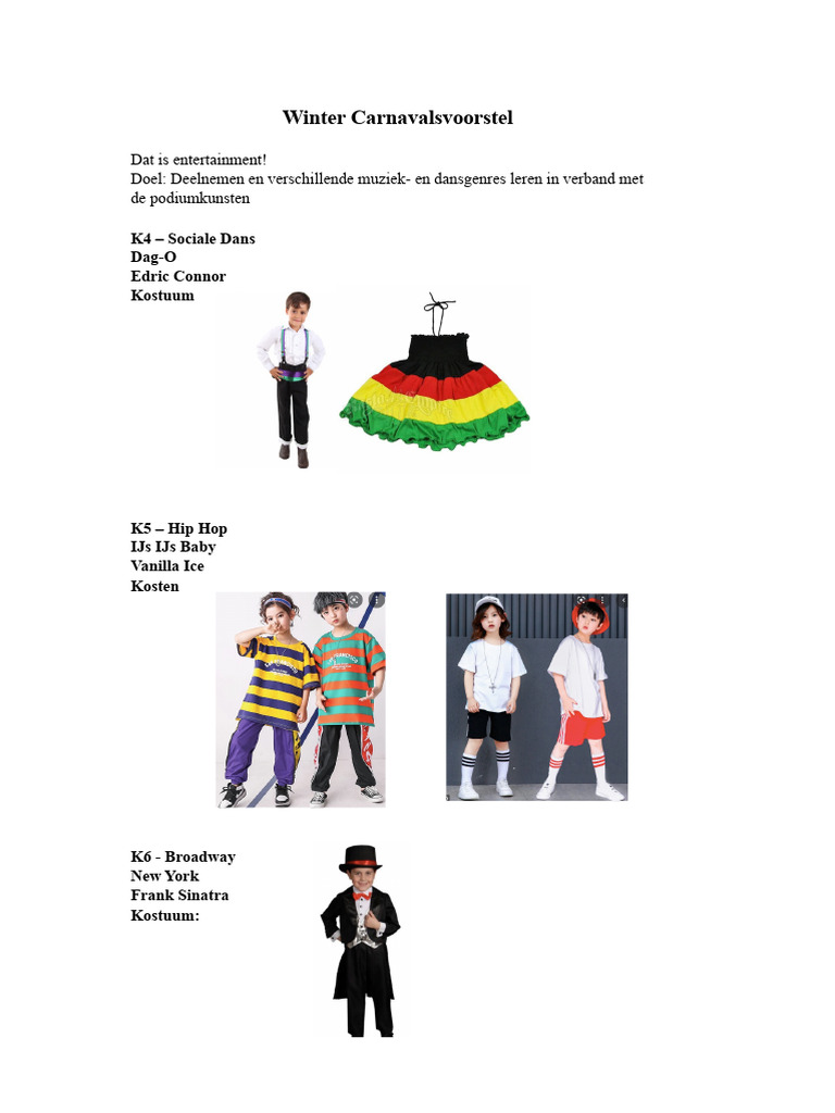 Voorstel Voor Het Wintercarnaval en Lesplan | PDF