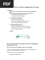 Basic Switch Configuration Lab 1.1.7 | PDF | Technology & Engineering