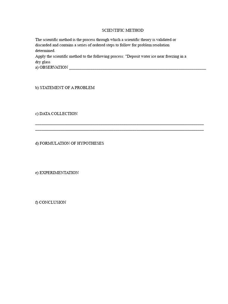 Understanding the Scientific Method | PDF | Water Vapor | Water