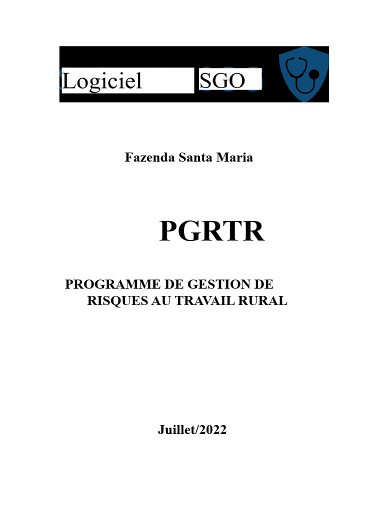 Gestion des Risques au Travail Rural | PDF | Sécurité | Gestion des risques