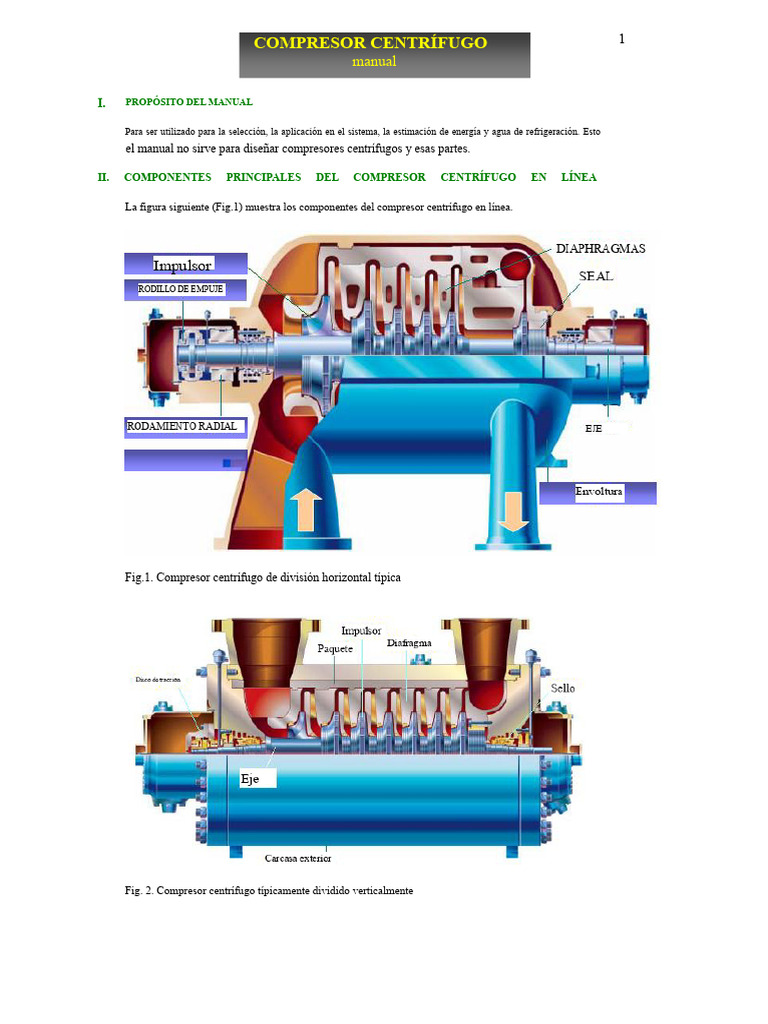 Manual de Compresores Centrífugos | PDF | Gases | Entalpía