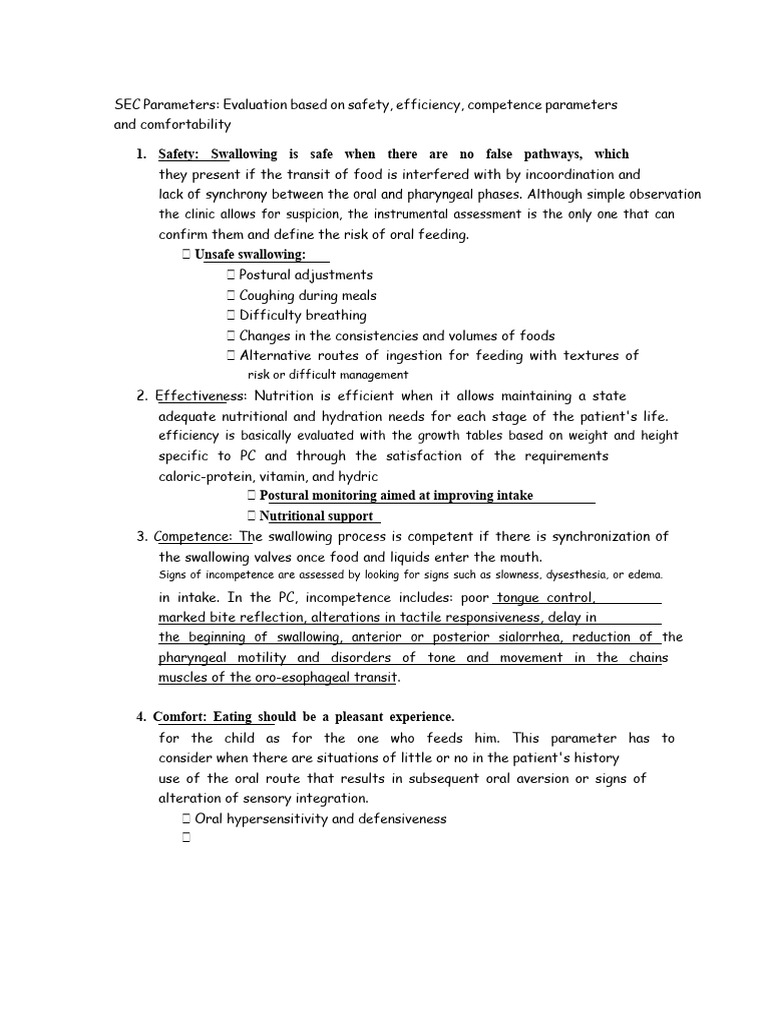 SEC Parameters and Summary | PDF | Diseases And Disorders | Medical ...