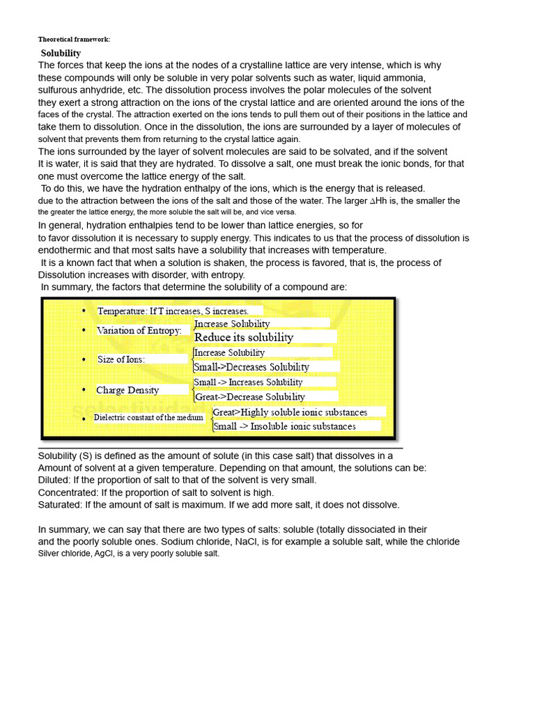 Solubility and Crystallization Explained | PDF | Solvation | Solubility