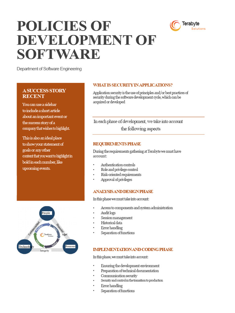 Software Development Policies PDF | PDF | Software Development ...