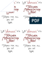Teacher Appreciation Week Bagels
