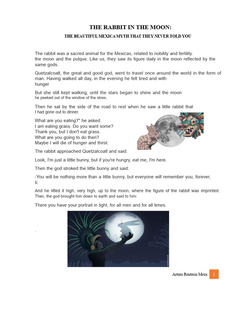 Myth of The Rabbit On The Moon | PDF