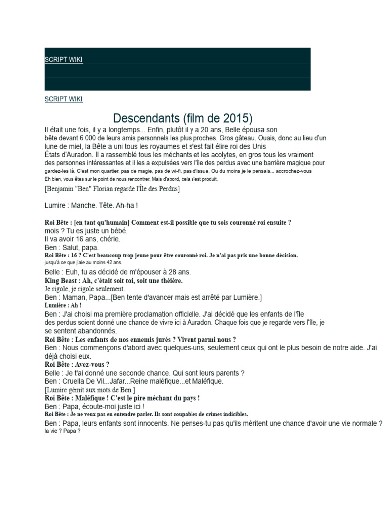Résumé du film 