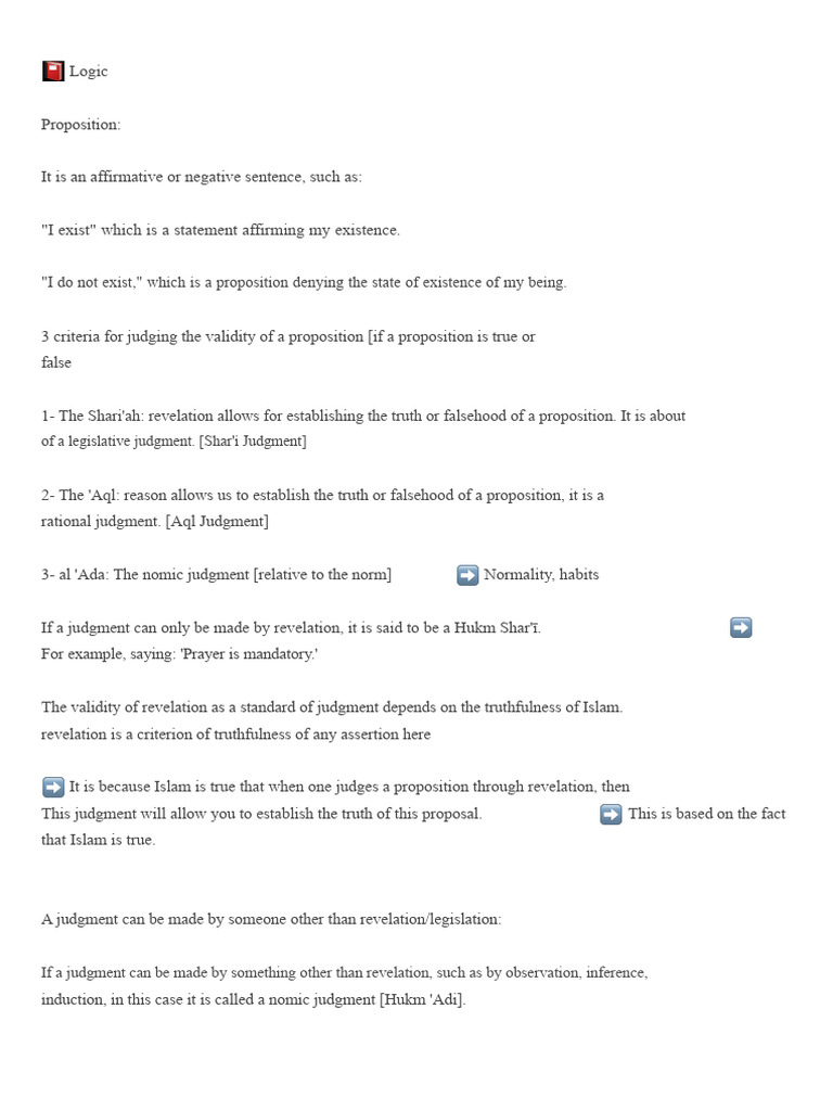 Understanding Rational Judgments in Logic | PDF | God In Islam | Truth