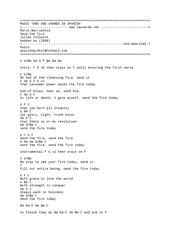 Send The Fire | PDF