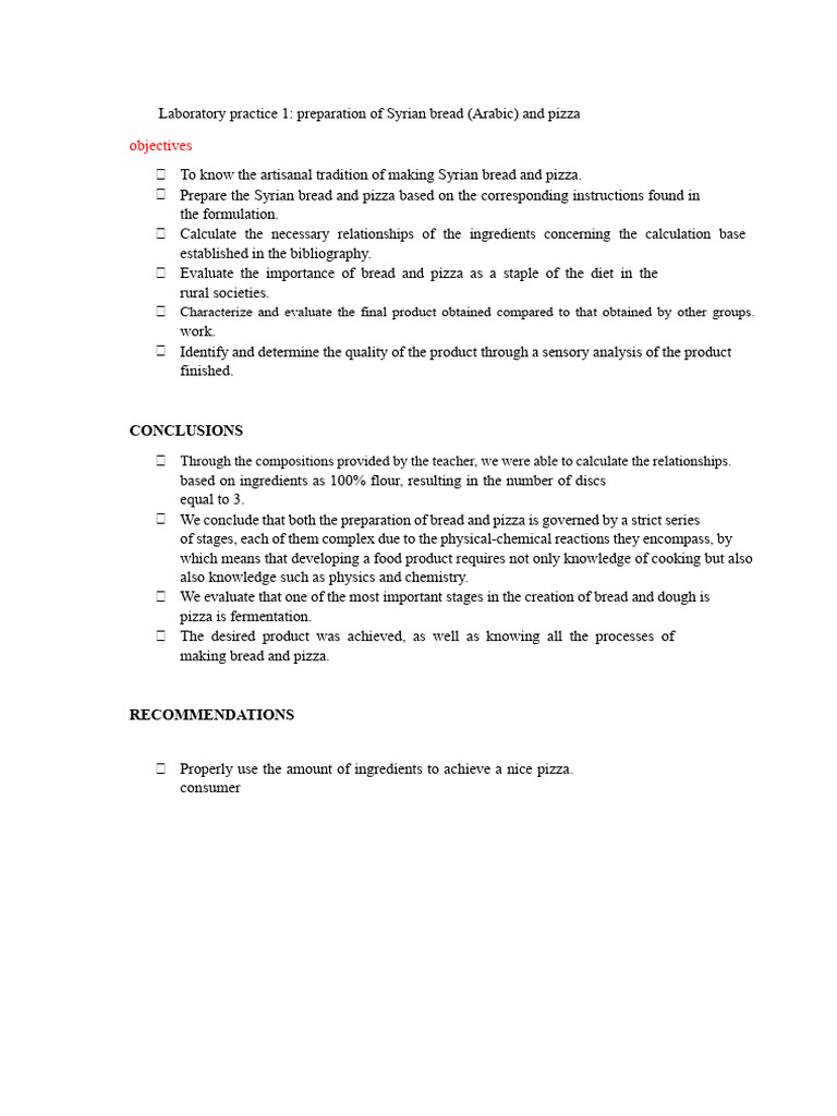 Objective and Conclusions | PDF