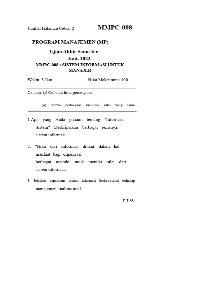 MMPC 008 | PDF