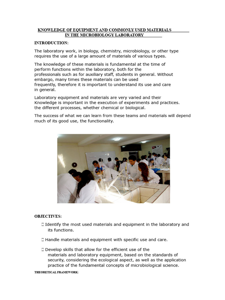 Microbiology Laboratory Equipment Guide | PDF | Sterilization ...