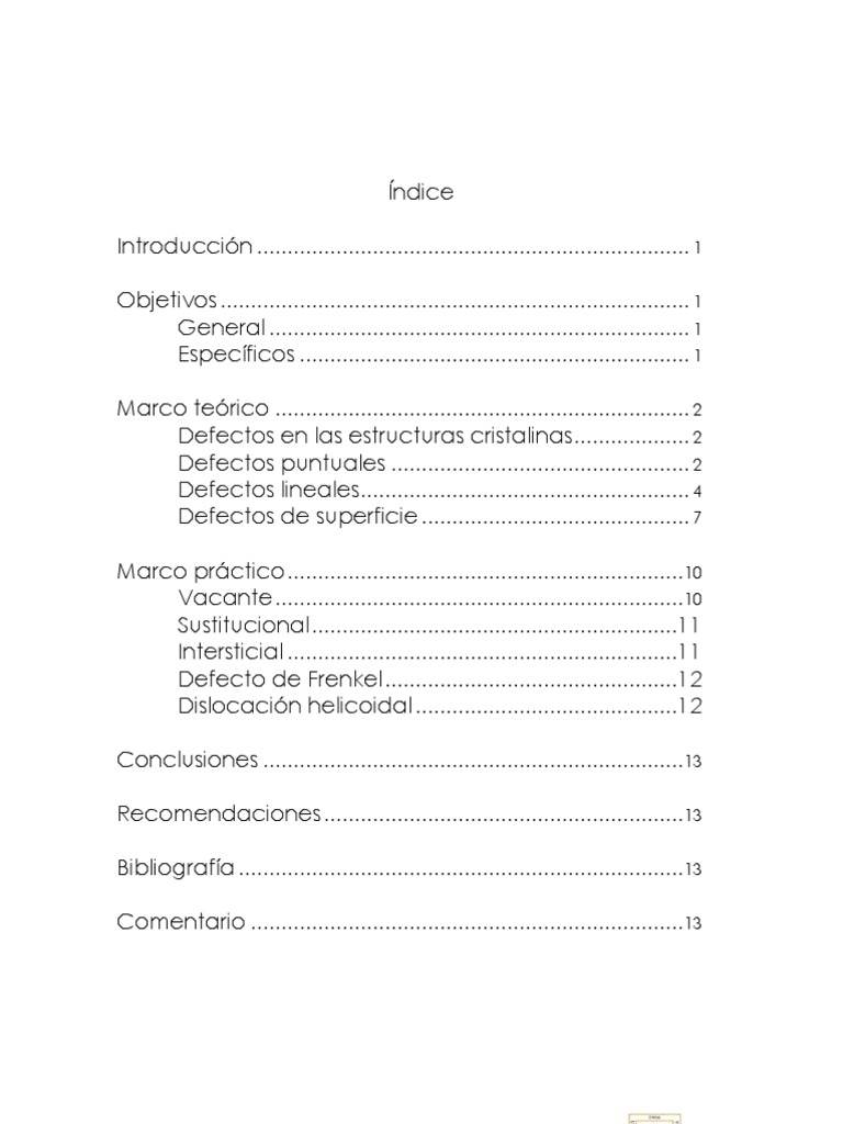 Defectos Estructurales en Materiales Cristalinos | PDF | Dislocación ...