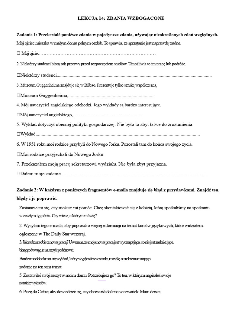 Lekcja 14 | PDF