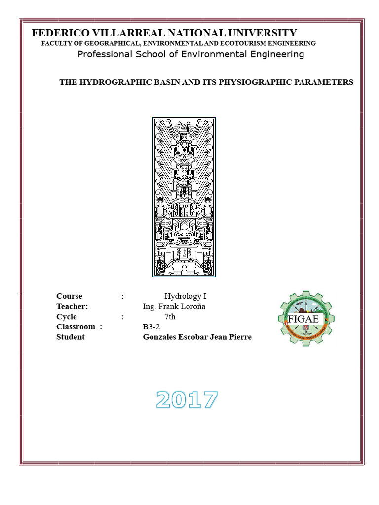 Hydrographic Basin and Physiographic Parameters | PDF | Drainage Basin ...