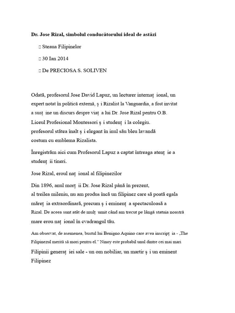 Leadership-Ul Lui Rizal | PDF