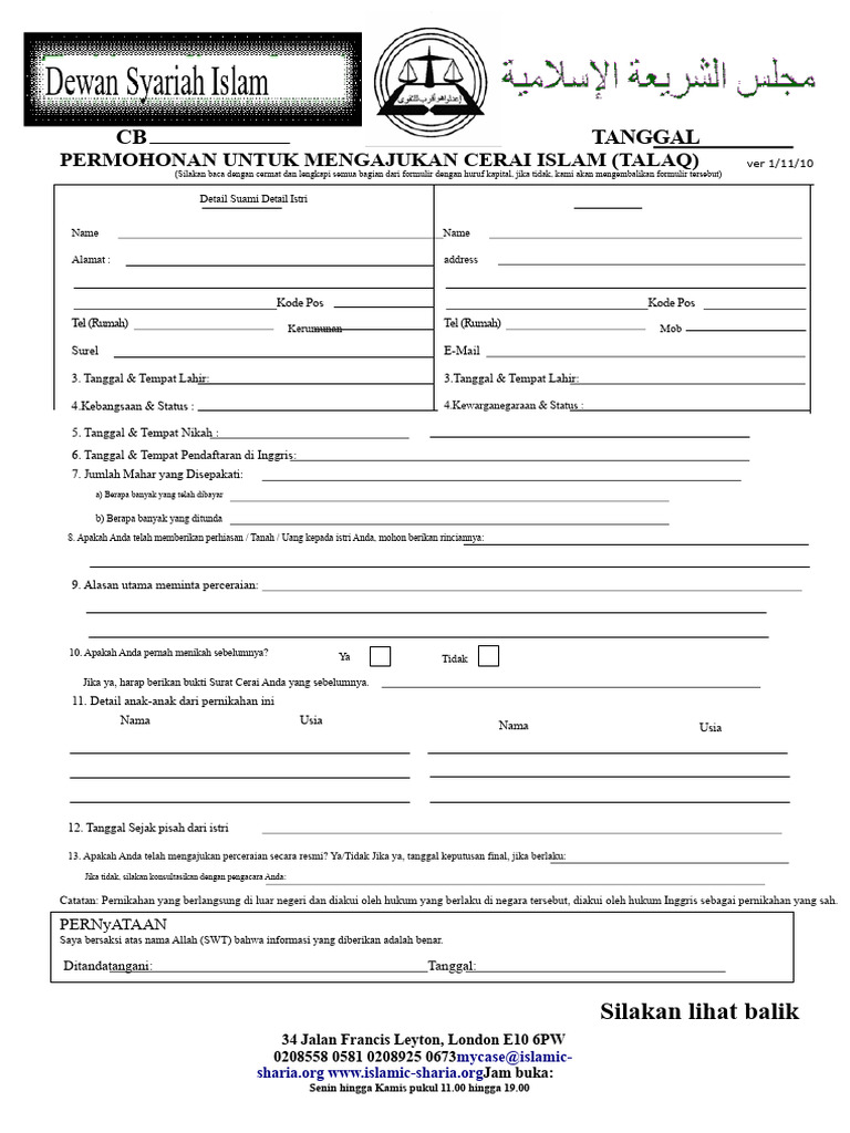 Aplikasi Talaq 311010 | PDF