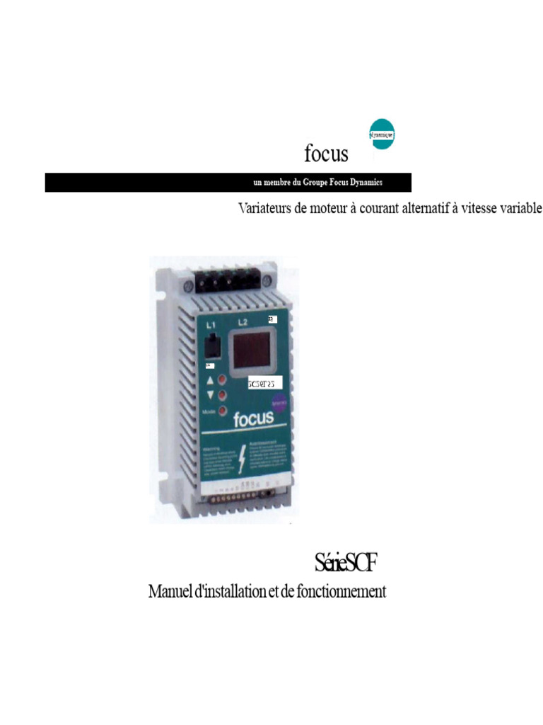 Manuel d'installation SCF Focus Dynamics | PDF