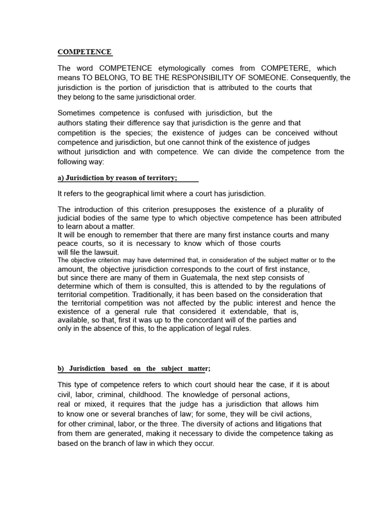 Competition Rules According To The Labor Code | PDF | Jurisdiction ...