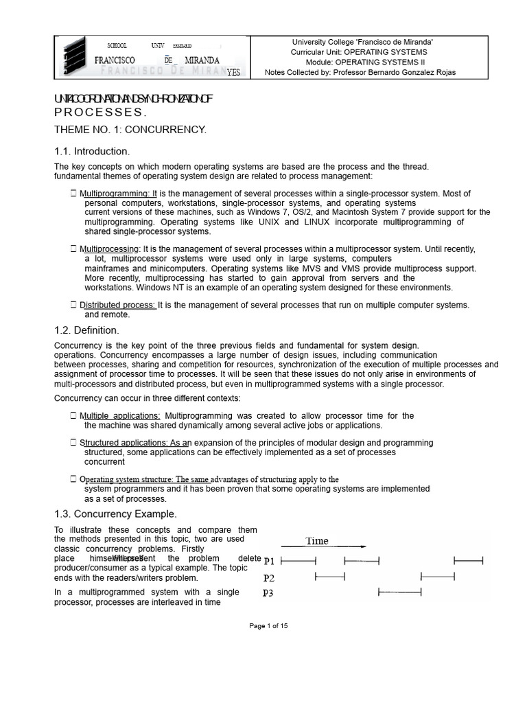 Concurrency in Operating Systems Explained | PDF | Process (Computing ...