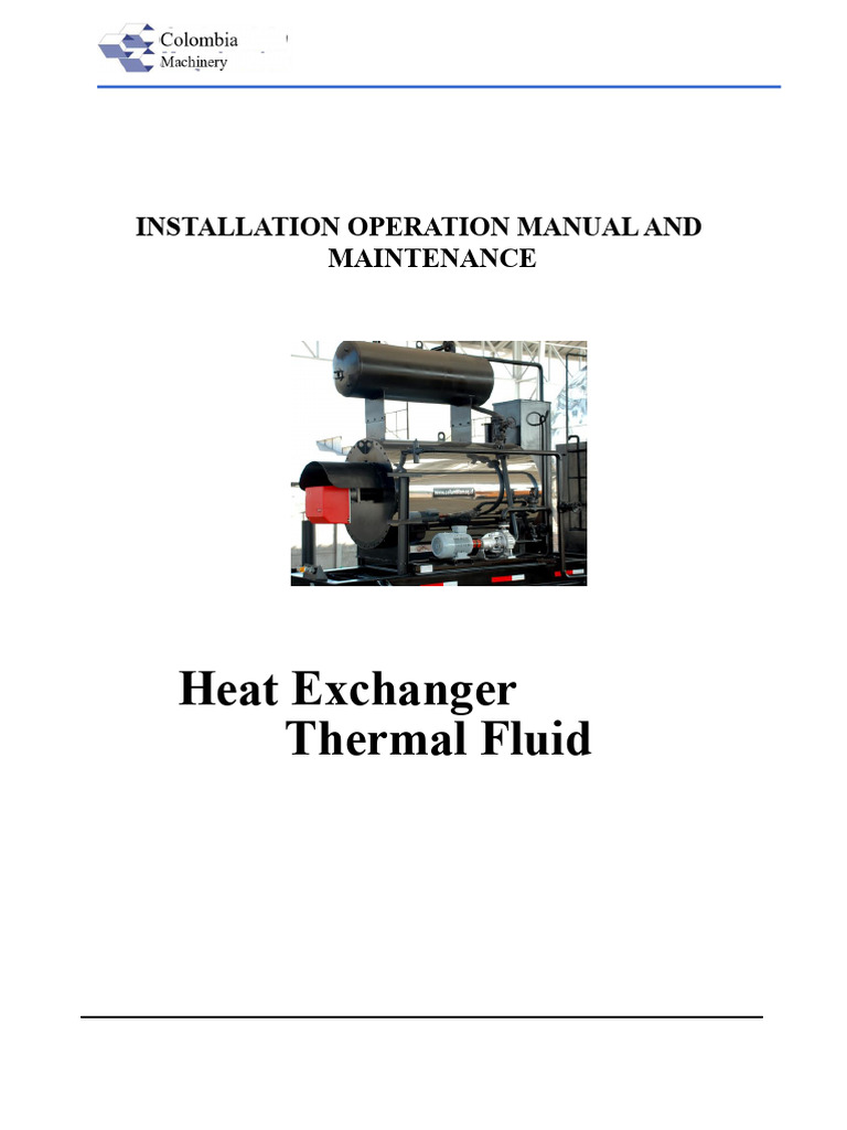 Heat Exchanger Installation Manual | PDF | Pump | Heat Exchanger